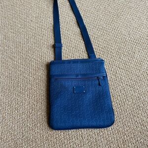 Michael Kors Blue Neoprene Cross Body Logo Bag